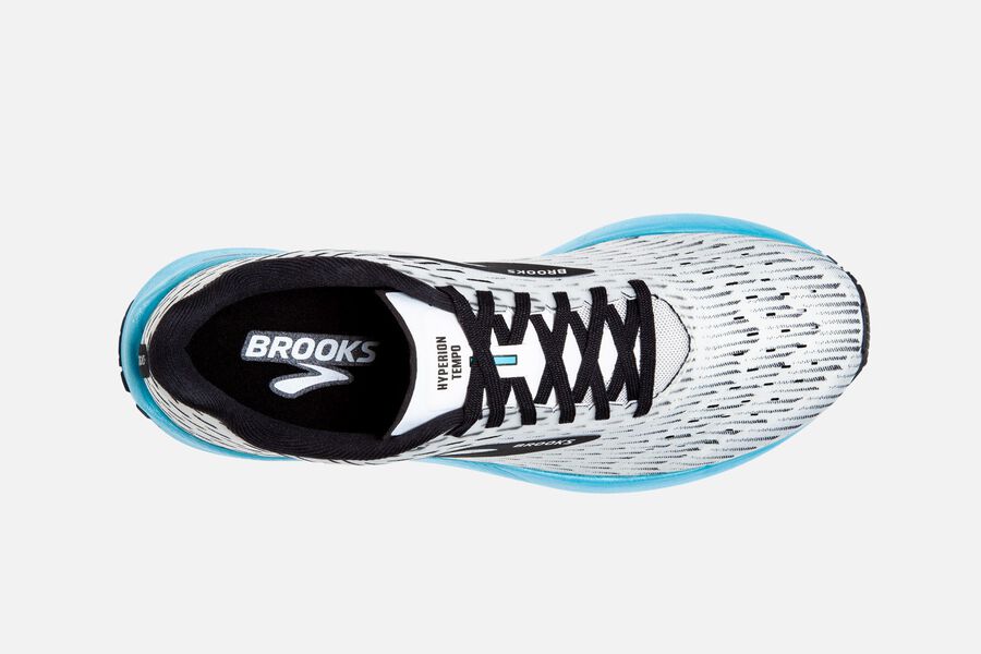 Brooks Hyperion Tempo Road Running Shoes Womens White/Black/Turquoise 892706-BOH